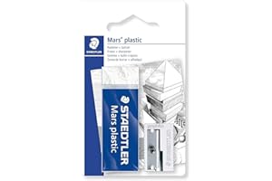 Staedtler Mars Plastic 526 S3BK2D Sharpener and Eraser Set