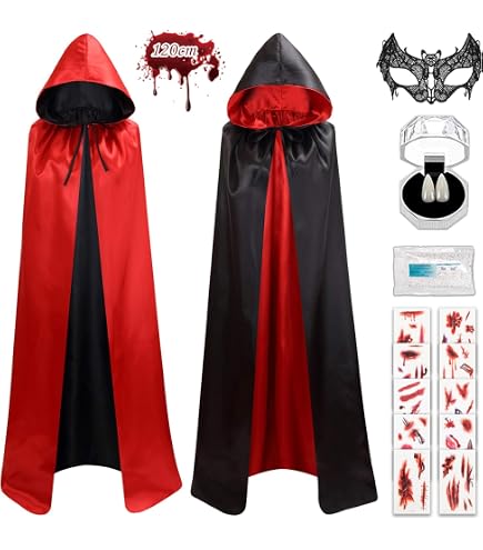 Produktbild von Herefun Sensenmann Kostüm, Halloween Kostüm Sensenmann Mit Sense Schädelmaske Kostüme Set Für