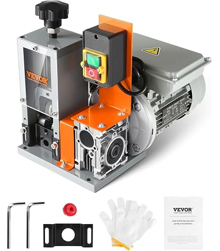 VEVOR Macchina Spellacavi Elettrica Potenza 60W In Lega Di Alluminio Calibro Tra 1,5-25 Mm - 10