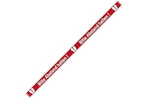 ‎STEMPEL-FABRIK stempel-fabrik – 10 Stück Bodenaufkleber "Bitte Abstand halten" – Abstandsaufkleber für den Fußboden zur Wahrung der Diskretion – selbstklebende Bodenmarkierung mit Rutschhemmung (100 x 5 cm | Rot)