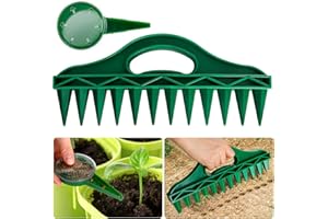LUYANFX 2 Piezas Sembradora Manual, Dispensador de Semillas Pequeñas, Esparcidor de Semillas Manual Jardín Hortalizas y Flores Ayuda para Plantar (A)