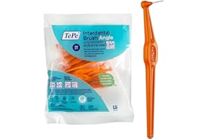 ‎TEPE TePe Angle Interdentalbürste, Orange, 0,45 mm/ISO 1, 20 Stk., Zahnwischenraumreinigung, Plaque-Entferner für kleine Zahnlücken