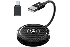 LEIFTSNE 5GHZ Wireless CarPlay Adapter für iPhone iOS 10+ Konvertieren Werkseitig Verkabeltem CarPlay zu Wireless, Automatische Verbindung