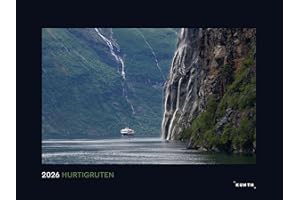 ‎KUNTH Hurtigruten - KUNTH Wandkalender 2026: Hochwertiger, bildstarker Kalender mit Spiralbindung im Großformat (KUNTH Wandkalender Black Edition 60 x 45 cm)