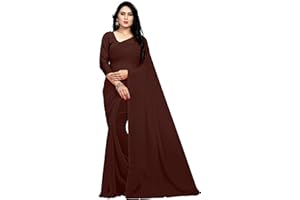 Sidhidata Women's Georgette Saree With Unstiched Blouse Piece