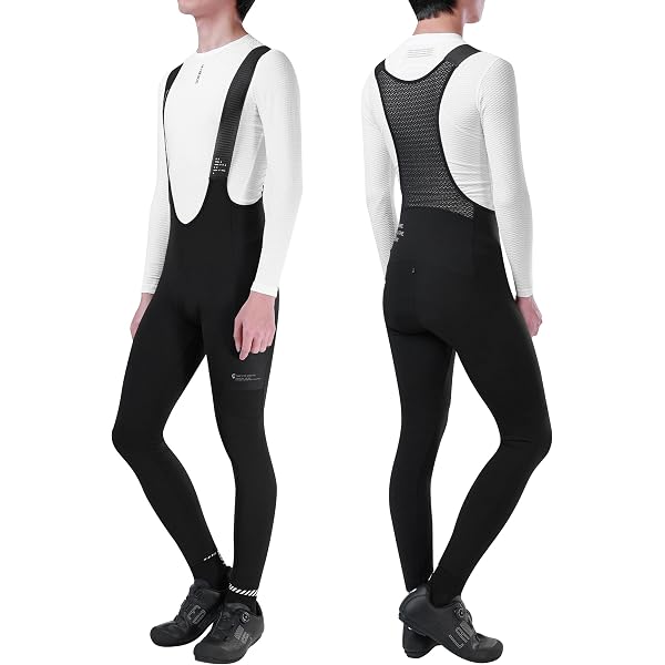 FDX Cuissard Long à Bretelles Homme – Tissu Italien Super Roubaix Thermique Hiver, Rembourrage 3D Gel Antibactérien, Respirant Et Séchage Rapide – Idéal Cyclisme Par Temps Froid