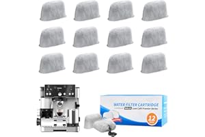 Ecofocet 12 Pezzi Filtri da caffè per Ninja Luxe Cafe, Filtri Acqua a Carbone Attivo per Macchine da Caffè Ninja Accessori, Cartucce di Ricambio, Compatibili con Ninja ES501, ES601, ES655, ES701