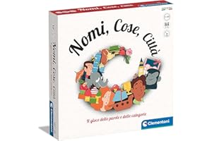 Clementoni - Nomi Cose e Città, Gioco da Tavolo con 29 Carte Categoria, per Bambini 7+ Anni e Tutta la Famiglia, 2-6 Giocatori, Idea Regalo Made in Italy, Lingua Italiana, 16634