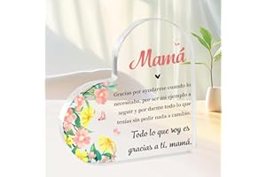 KARYLLENA Regalo Dia De La Madre, Regalo Mama, Heart Acrílica Mama Regalo Dia De La Madre Regalos Originales para Mujer Ideas Regalos para Madres Regalos para Madres Regalo Cumpleaños Madre 50