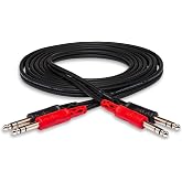 Hosa Dual 1/4 in&ccedil; TRS (M) - 1/4 in&ccedil; TRS (M) Balanslı Kablo 2 m (CSS-202)