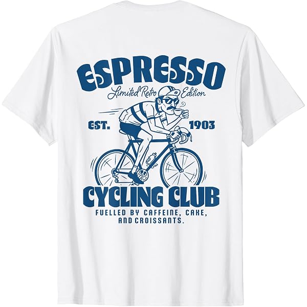 Espresso Rennrad Club Fahrrad Radsport Kaffee T-Shirt Fashion