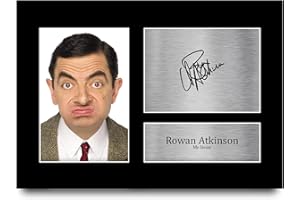 HWC Trading A4 Rowan Atkinson Mr Bean Regali Stampati Autografo Firmato Immagine Per Gli Appassionati Di Programma Televisivo