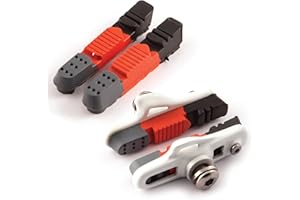 Clarks Cycle Systems Road Elite Triple Compound Interchangeable Cartridge Brake Pads, Plus Extra Replacement All-Weather Cartridge Pad Inset & Retaining Pins