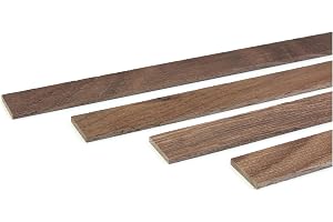 wodewa Ändlist, vägglist av strukturerad oljad nöt, 1000 x 30 x 4 mm