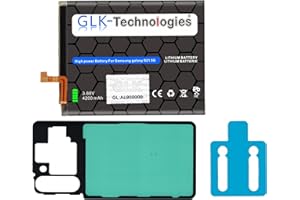 GLK-Technologies® High Power Ersatzakku kompatibel mit Samsung Galaxy S21 5G SM-G991B EB-BG991ABY Battery accu 4200mAh Akku inkl. 2X Klebebandsätze 2025 BJ