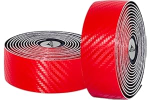 Azarxis Cinta de Manillar Bicicleta 2 Piezas, Cintas de Manillar, Cinta de Manillar Antideslizante EVA para Agarre de Bicicleta, Bicicleta de Carretera Ciclismo Urbanas (Rojo - 2 piezas)