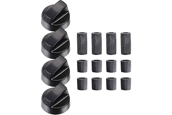 Générique Bouton De Cuisson 8 Pièces Boutons Universels Avec Adaptateurs ABS Boutons Rotatifs Pour Cuisinière Pour Four Cuisinière Et Plaques De Cuisson Gaziniere Electrique Gaz