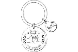 AMZQ Dad Gifts from daughter Dad Birthday Gifts Keyring Christmas Father's Day Gifts