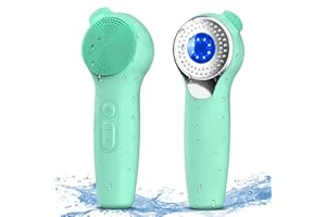 Sonic Gesichtsreinigungsbürste Gesichtsschrubber, Urbuti Elektrischer Silikon Gesichtsbürste mit Nasenpeeling, IPX7 Wasserdicht Gesicht Tiefenreinigungsbürste, Hautpflege für Männer und Frauen