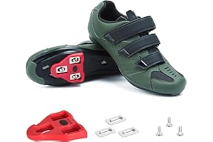 ROKNEMO Men's Peloton Cycling Shoes – 2 & 3 Bolt Look Delta Cleat Spin Bike Shoes - Compatible with SPD Clips – Perfect for Indoor & Outdoor Road Cycling