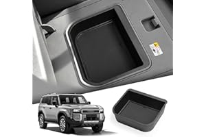 smabee Center Console Cool Box Organizer for Toyota Land Cruiser Prado 250/ Lexus GX 550 2024 2025 Armrest Storage Box ABS Insert Tray Accessories (Only Fit Cool Box) Black