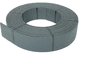 ECOLAT Wacredo Premium Flexboard Rasenkante grau 25 m Beetumrandung Beeteinfassung Mähkante Profilkante 14 cm hoch 25m x 14cm x 0,7cm recycelter Kunststoff