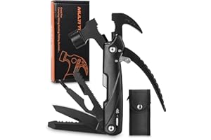 HUIFOO Prezenty dla mężczyzn, fajny młotek wielofunkcyjny, 12 w 1, akcesoria kempingowe, gadżety dla mężczyzn, prezenty na Dzień Ojca, prezent urodzinowy dla taty, męża, ojca