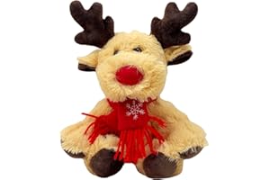 Biluer Weihnachts-Plüsch Puppe, Weihnachts Plüsch Puppe Weihnachten Elch Puppe Spielzeug Zum Dekorieren 20cm süße