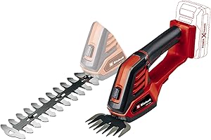 Einhell GE-CG 18/100 Li-Solo Forbici + Tagliasiepi a batteria Power X-Change (18 V, lama erba 100 mm, tagliasiepi 200 mm, passo denti 8 mm, senza batteria e caricabatteria)