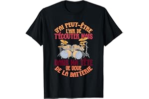 BAGUETTES DE BATTERIE CADEAU MUSIQUE BATTERIE Cadeau Instrument De Musique Drums Baguettes De Batterie T-Shirt