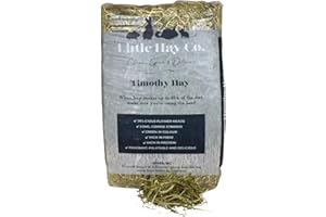 THE LITTLE HAY CO. Timothy Hay | Dust Extracted | 4kg Bale | Rabbits, Guinea Pigs, Hamsters, Degus