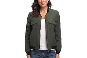 MISS MOLY Veste Bomber Femme Veste matelassée pour Femme Automne Hiver Veste en Duvet pour Biker