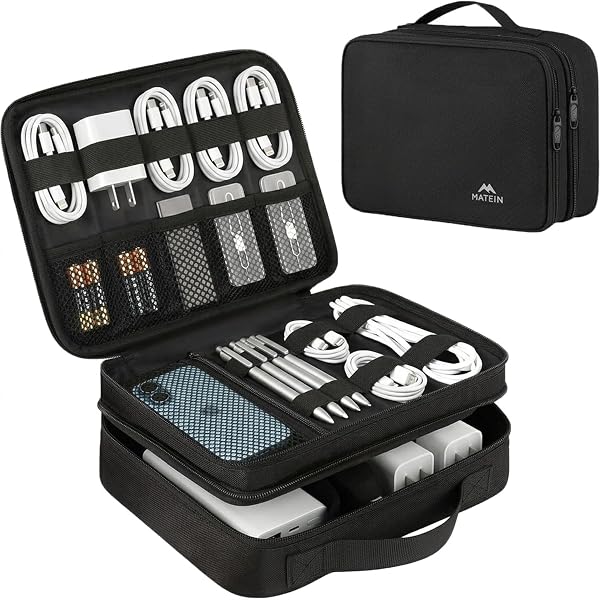KAKET Organisateur De Câbles Étanche-Sac De Rangement Portable Pour Accessoires Electroniques Chargeurs Cables Usb Et Prises Ideal Pour Voyage 92500790