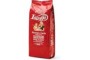 LUCAFFÉ Kawa ziarnista Lucaffe Mamma Lucia 1kg, 40% Arabica, 60% Robusta, Średnio palona, Średnia zawartość kofeiny