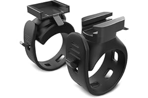 Kit de support d'éclairage pour vélo Velmia pour l'avant et l'arrière I Convient aux lampes de vélo S Velmia