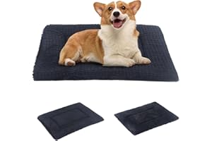 BVAGSS Cuscino per Cane Reversibile, Ultra Morbido Materassino Lavabile per cani, Ortopedico Letto per cani Cuscino Cane Memory Foam Suave y Cálido XH079 (76x50x4cm,Dark Grey)