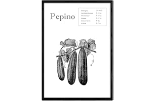 Nacnic Poster Pepino. Foto di Frutta e Verdura. grandezza A3