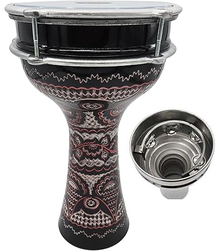 Meinl Percussion HE-315 Hand Hammered Aluminum Jingle Darbuka With
