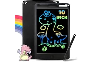 Richgv 10 Pollici Tavoletta Grafica, Lavagna Magnetica per Bambini, Portatile Lavagnetta LCD, Lavagnetta Cancellabile Elettronica, Giochi di Viaggio, Regali Natale per Bambini 3 4 5 6 7 anni