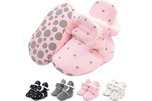 EDOTON Stivaletti Neonato, Stivaletti Bambine Stivali Invernali per Neonato Unisex Scarpe Primi Passi Bambina Inverno Caldo Fondo Morbido Carina Stivali Anti Scivolo Stivali 0-18 Mesi