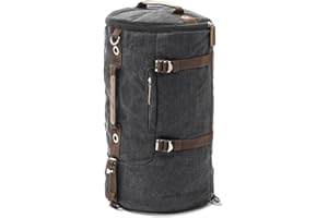 Retro backpack Craftride VG8 luggage rol bag Vintage 35L black