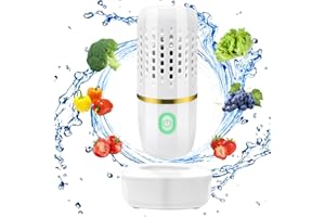 TOGETDREAM Vegetable Fruit Purifier, Portable Sterilizer for Raw Food, Rechargeable Waterproof Cleaner Powerful Removal of Pesticide Residues, Fresh Produce Washer
