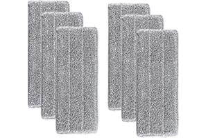 SERRIA_FOURNITURES DE SALLE DE BAINS Serpillères en Microfibre pour Balai Lave-Sol Housse de Nettoyage de Rechange Vadrouille La Tête de Ménage de Vadrouille pour Balai Plat Nettoyage en Microfibre/Lingettes de Nettoyage 33x12mm Serria