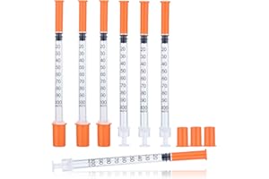 GESANGHUA 10 Pack 1ml Precision Multiple Uses Distribution Measuring Tools, 0.29X8mm Plastic Lab Accessories Individually Sealed Packaging for Pet Feeding Liquid Separation