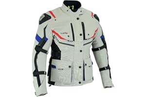 LOVO - Chaqueta Moto Tricapa 4 Estaciones Mujer - Chaqueta Moto Mujer Verano e Invierno con Protecciones - Cazadora Moto de Alta Resistencia Longitud 3/4 - Pensada para Máxima Comodidad y Seguridad
