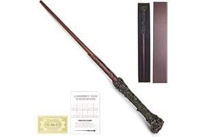 FemKey Bacchette Magiche Harry, Bacchette Magiche da Collezione Wizarding World, Magic Wand in Resina con Anima in Acciaio, Cosplay de Halloween Bacchetta Magica (35CM, 71G)
