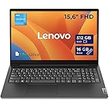 Lenovo, Pc Portatile Notebook, Display FHD da 15,6", cpu Intel N4500, Ram 16Gb, SSD M2 500Gb, Windows 11, Computer Portatile 