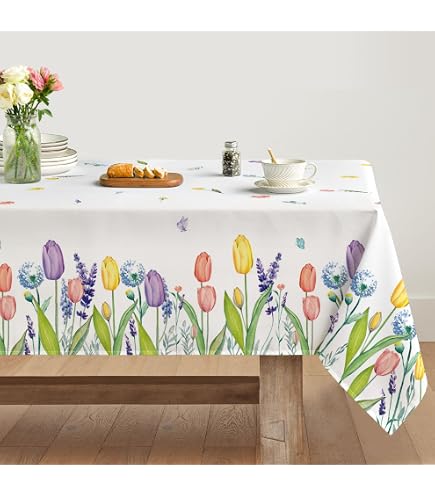 Tovaglia Ovale Bianco Ricamato Floreale Pizzo Centrino 40x85cm/16x33-2pcs