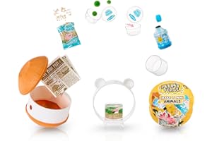 MGA’s Miniverse – Make It Mini Animals – Zwierzątka Opakowaniach Niespodziankach. DIY, Rękodzieło, Zabawa z Żywicą – Stwórz Figurki Zwierząt wraz z Środowiskiem NIEJADALNE, dla Dzieci od 8 Roku Życia