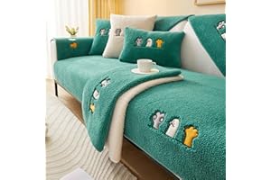 MTHGH sofaschutz，Samt rutschfest l Form 1 2 3 4 Sitzer Sofabezug ，sofaschoner Katze Hund Decke ecksofa Outdoor Sofa Überwurf,F-90x240cm